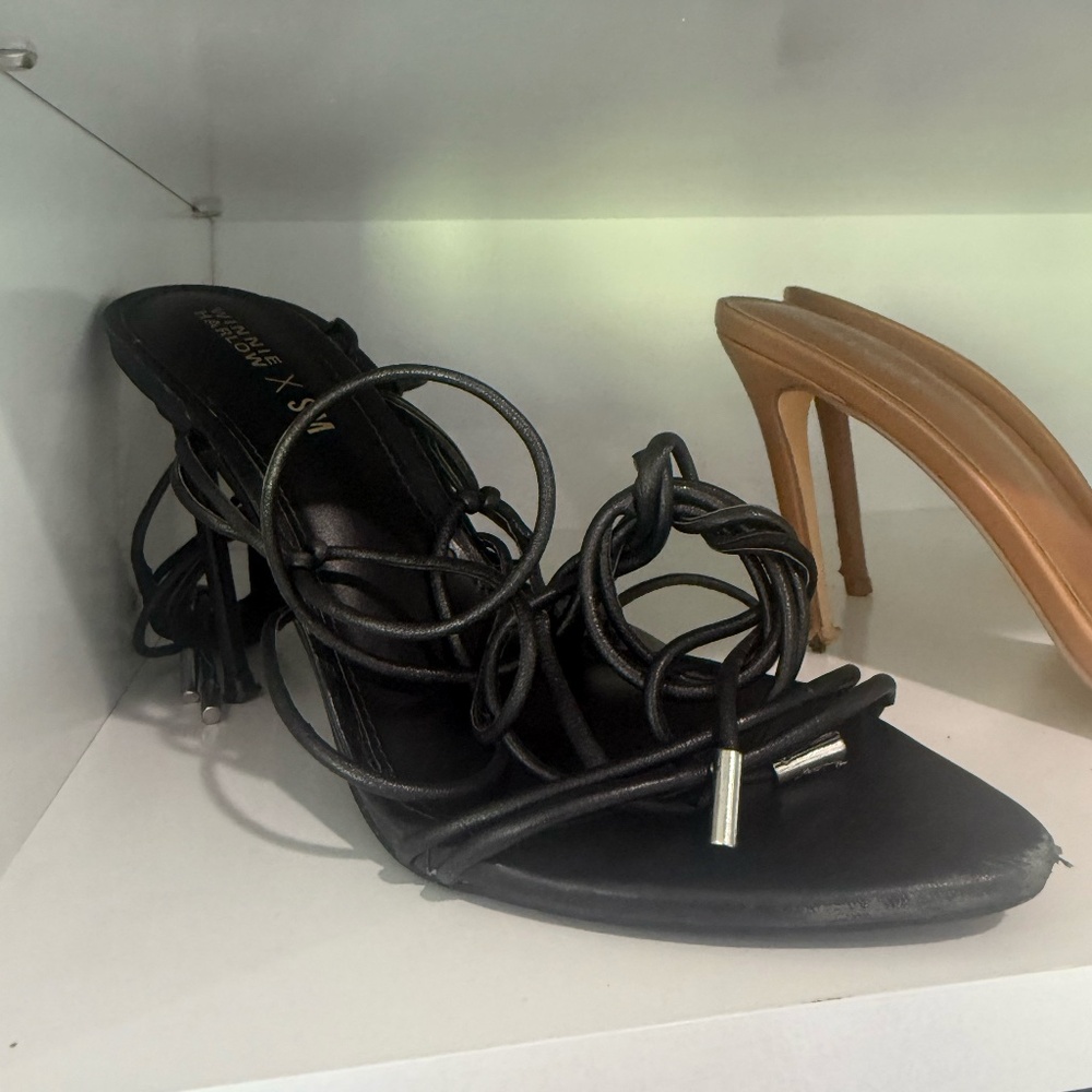 Strappy Wrap Heels